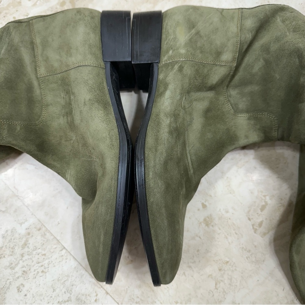 SANTONI Olive Green Knee-High Women's Boots🌸 - Picture 14 of 16